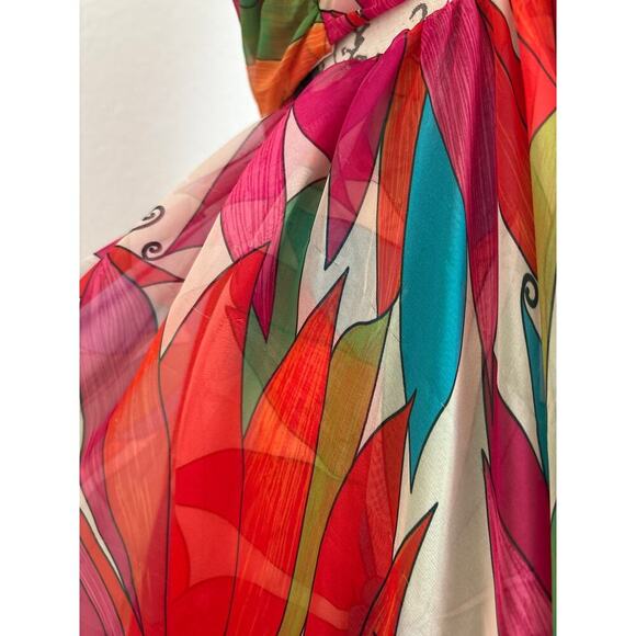 B39 Ronny Kobo Natasha Halter Dress M Whimsical Coquette Resortcore Swiftie - Picture 10 of 11